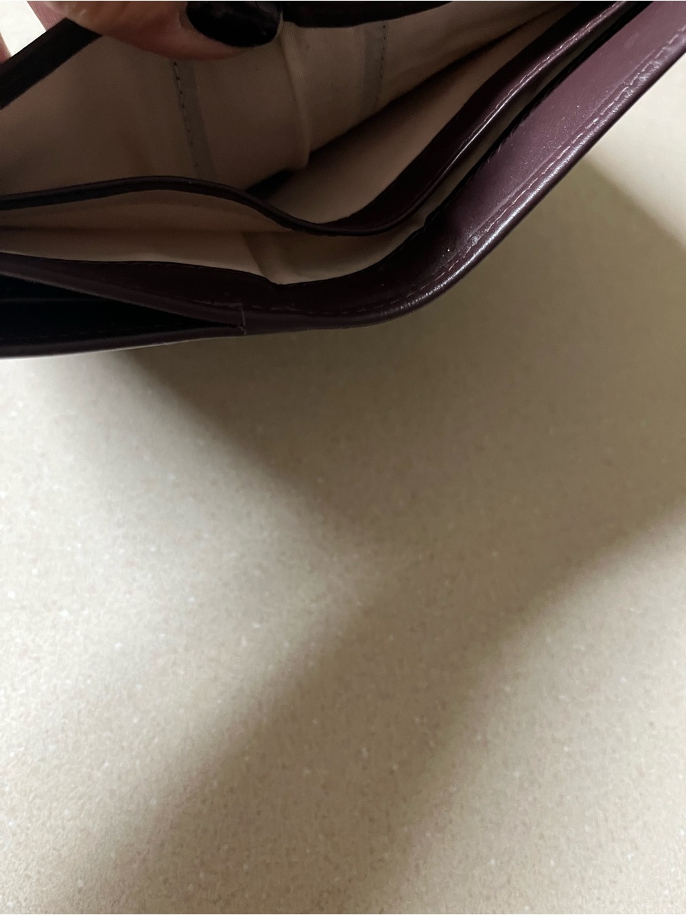 RADLEY LONDON Burgundy Leather Wallet with curved front pocket - Picture 6 of 6